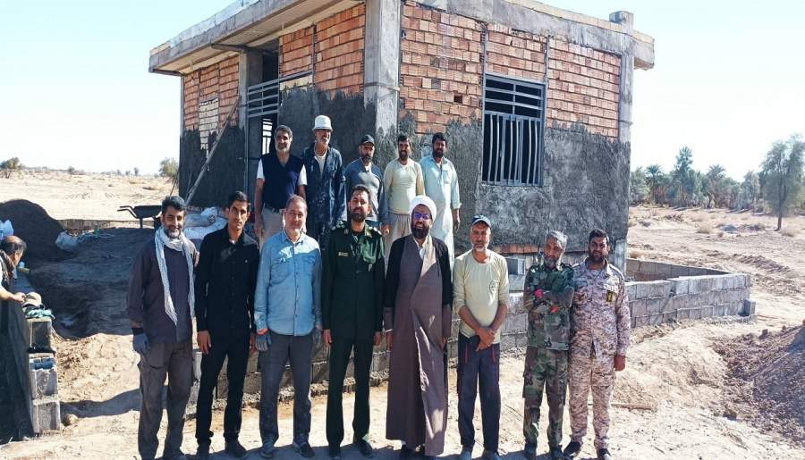 ساخت یک واحد آموزشی در توکل آباد توسط گروه جهادی